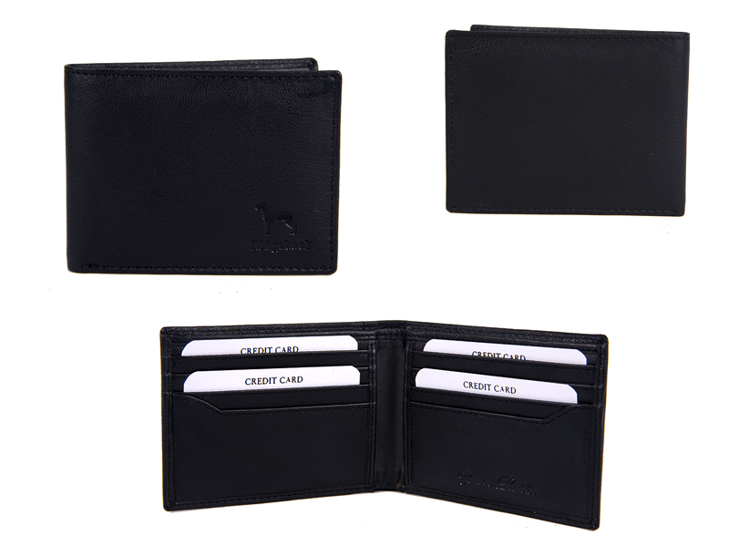 (image for) JBNC 35 BLACK/BLACK LEATHER CARD WALLET